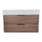 Floating Bathroom Vanity, Modern, Walnut, 40